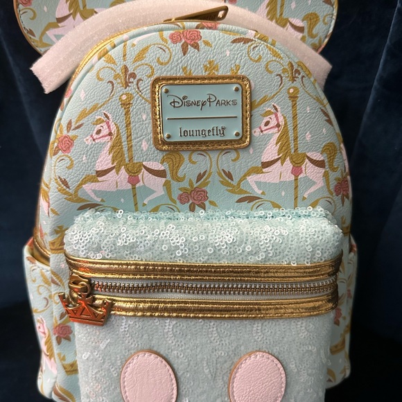 The Main Attraction Prince Charming edition, Loungefly backpack, ears and Mickey - Picture 7 of 11